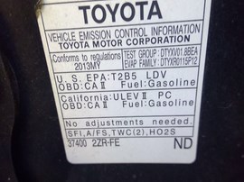 2013 TOYOTA COROLLA, LE, 1.8, AT.  Z25133